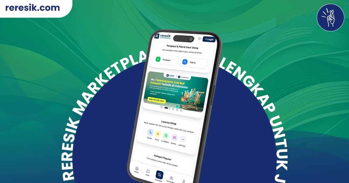 Aplikasi jual sampah online satuan dan kiloan - Reresik Marketplace
